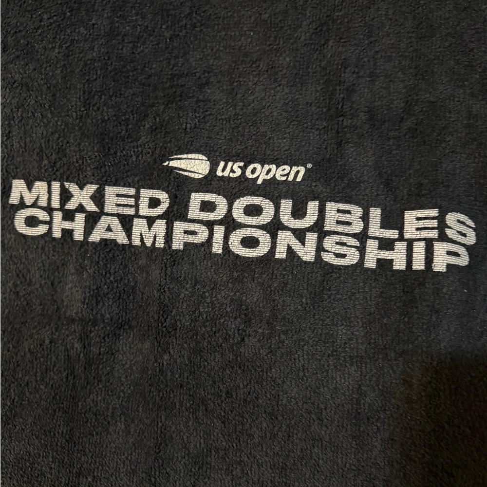 US Open Mixed Doubles Championship Black Towel - Picture 2 of 4
